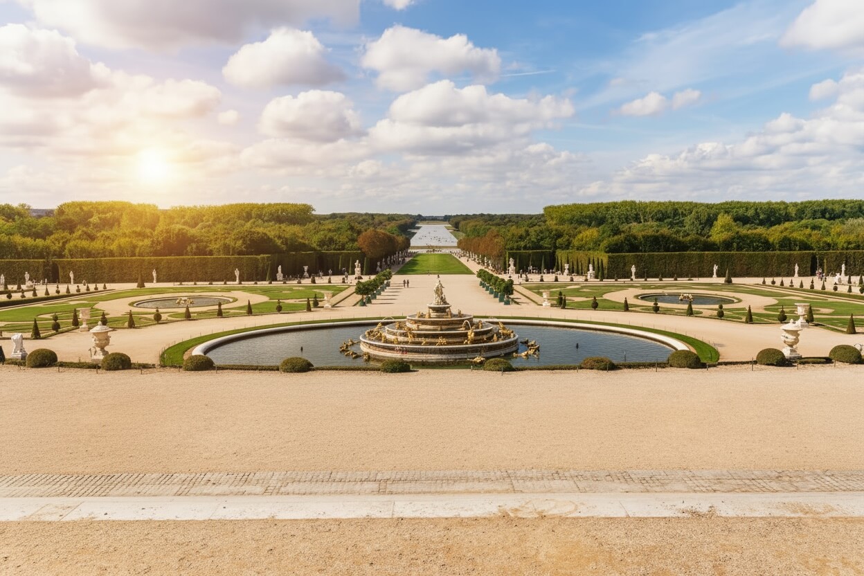 Versailles-slottet &mdash; facade og haver