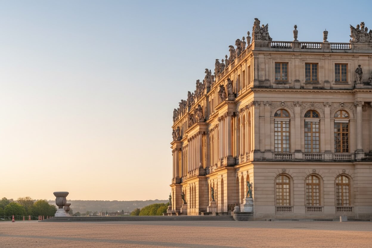 Versailles-slottets ydre facade