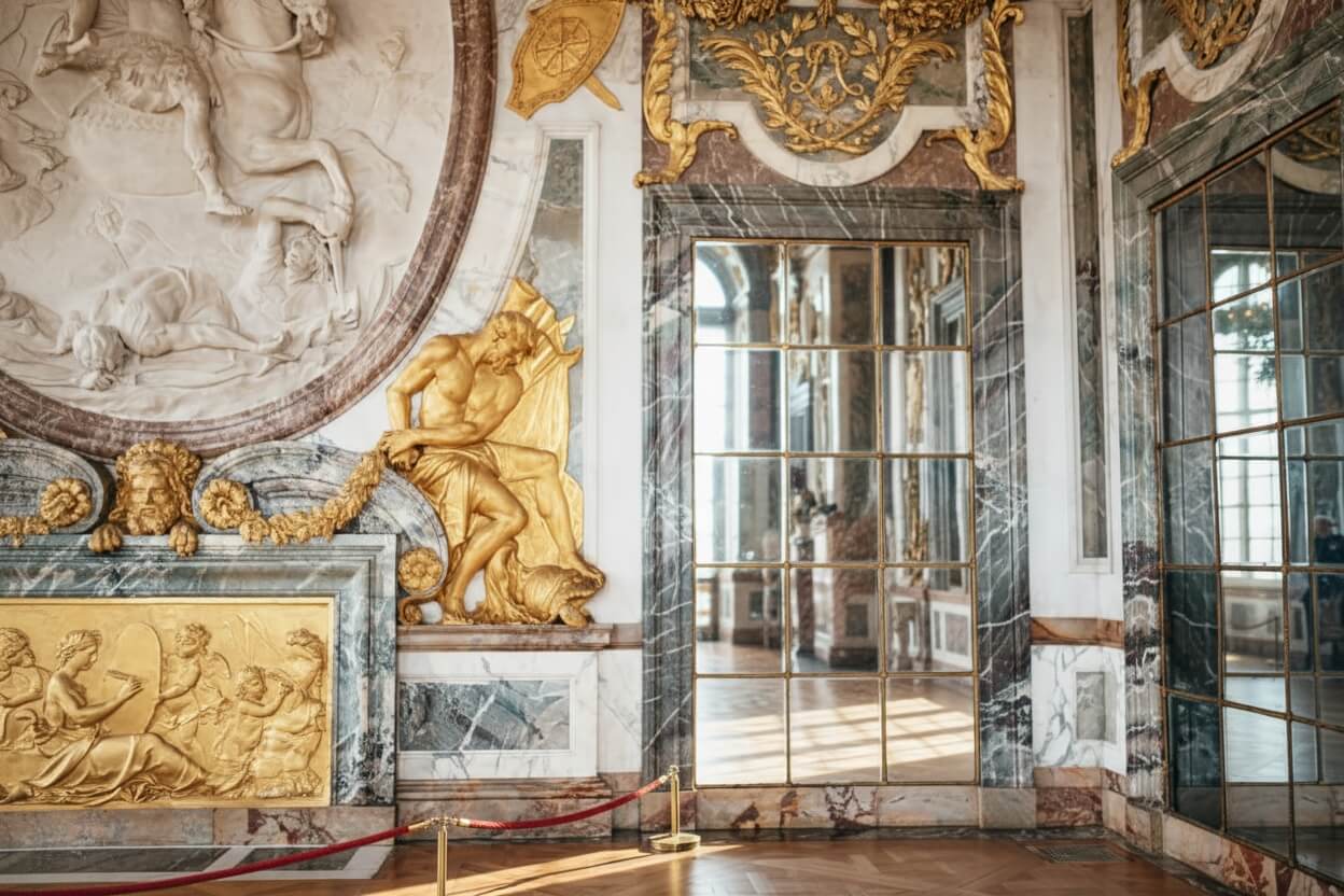 Versailles-slottets arkitektoniske detaljer